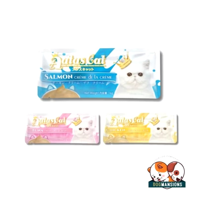 Bundle of 20/40 Packs] Aatas Cat - Creme De La Creme Cat Treat, 16g, Smooth Creamy Purée