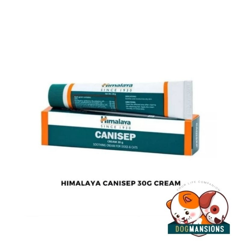 Himalaya Canisep Natural Antiseptic Cream for Dogs & Cats 30g Wound Healing, Antibacterial,